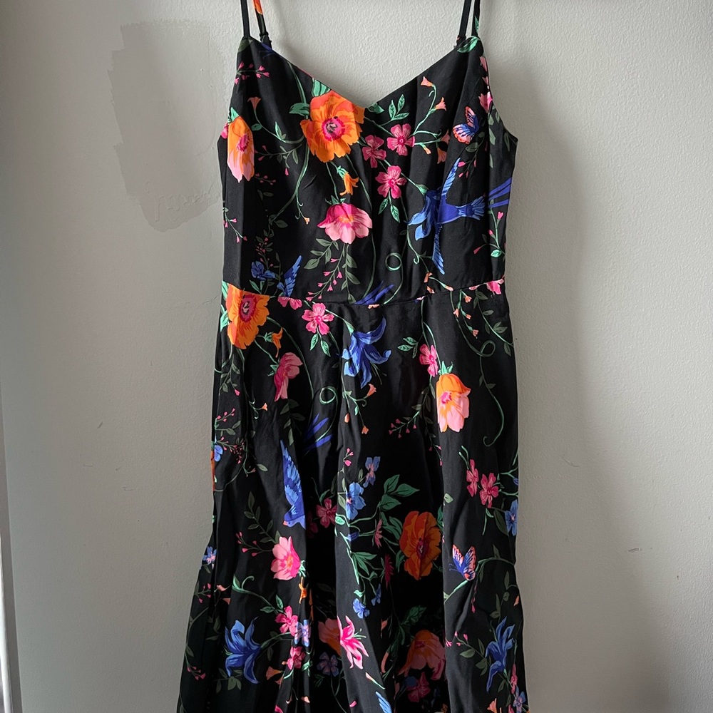 OLD NAVY Flower Print Mini Strap Dress